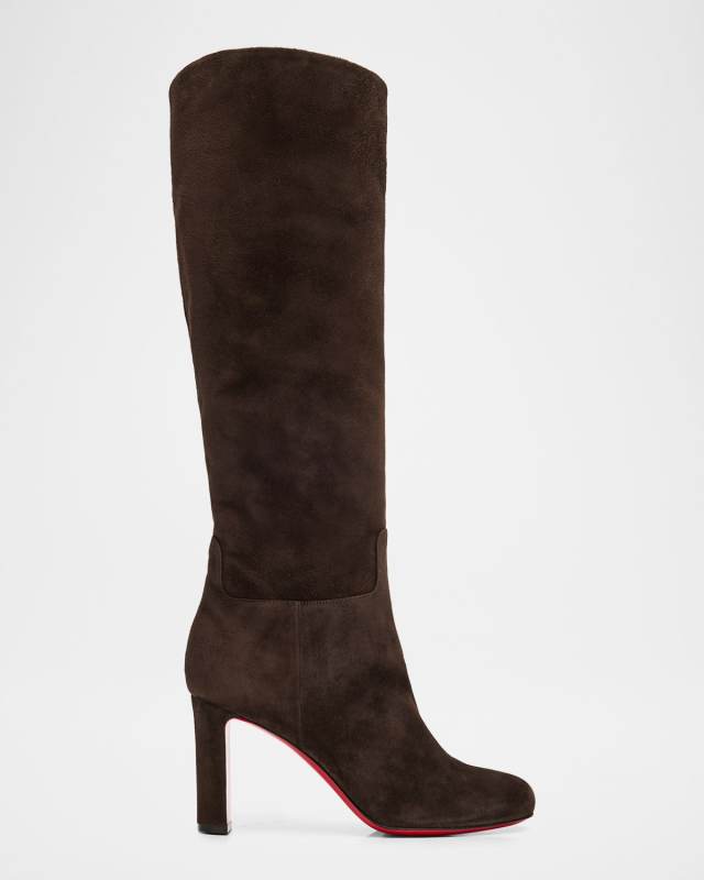 85mm Loo Botta Suede Knee-High Boots